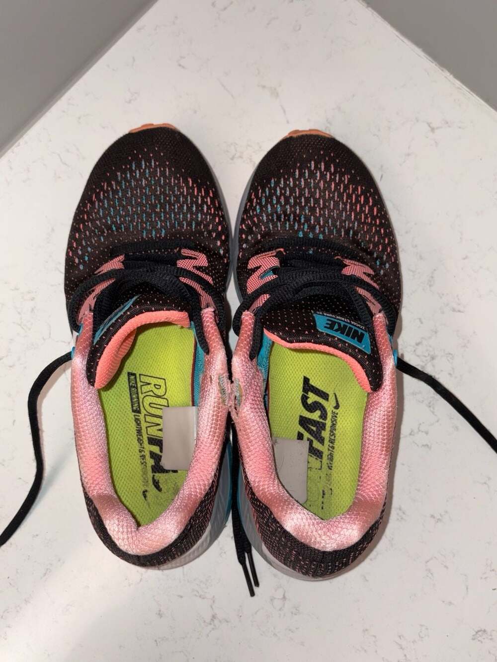 Nike Women's Air Zoom Structure 20 Running Shoes Black/Pink/Blue
